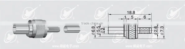 CDMA connector male for RG316 mobile phone