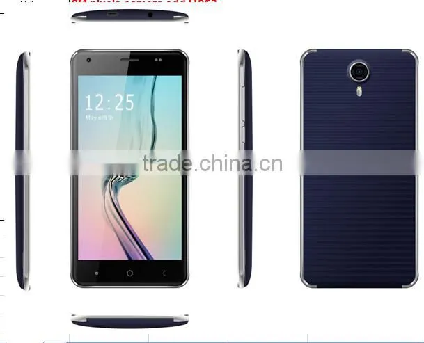 Unique slim METAL BOARDER design 5 inch android mobile phone