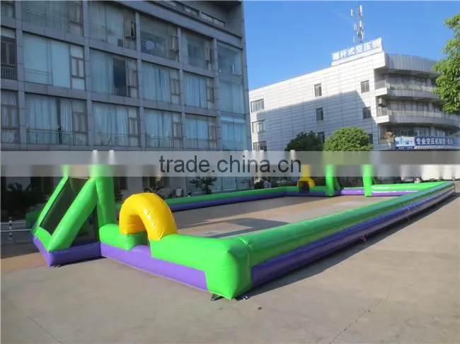 Customized inflatable football pitch/hot sale soccer field