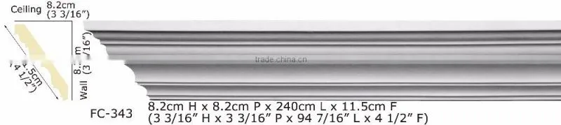High Quality Good price beautiful Polyurethane Cornice Moulding