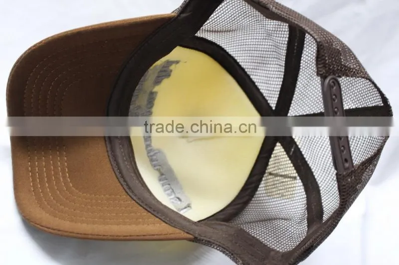 2015 hot sale custom 5 panel foam trucker hat caps embroidery trucker mesh cap