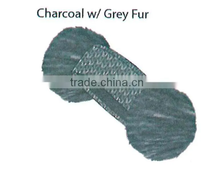 Fashion Winter promotional customized girl's jacquard acrylic knitted headband collection with faux fur lining