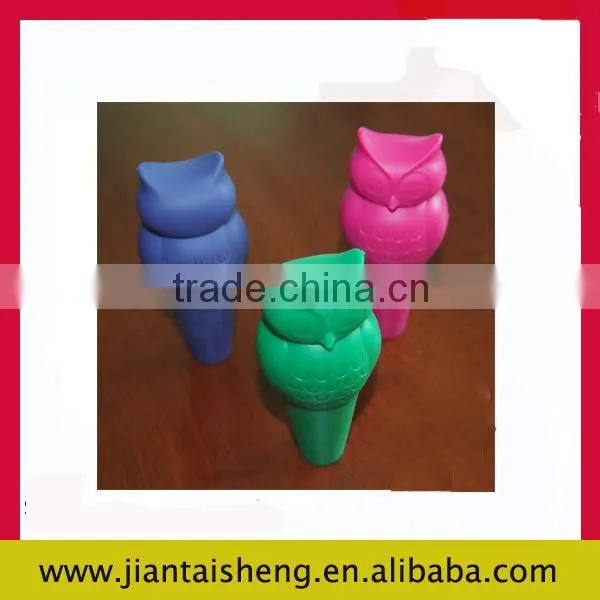 Eco-friendly owl silicone stoppers made in shenzhen