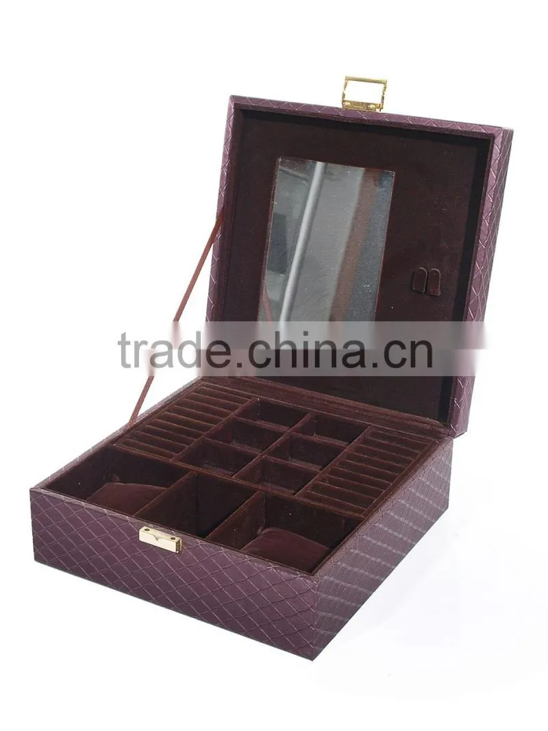 2015 Most popular waterproof leather lipstick storage box