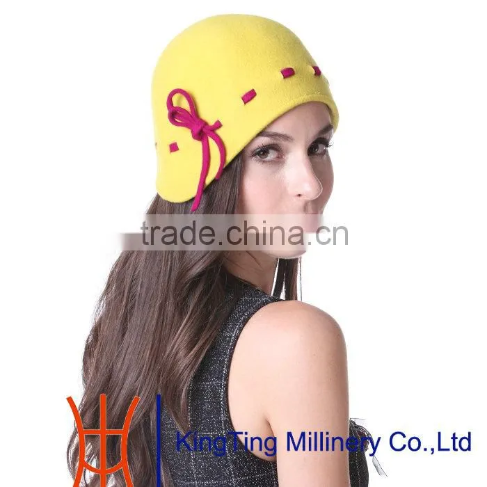 Bonnet wool felt women hat