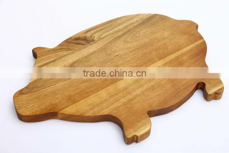 kitchen acacia wood animal shaped cutting board