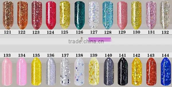 Stock offer 168colors nail UV/LED gel polish soak off gel polish