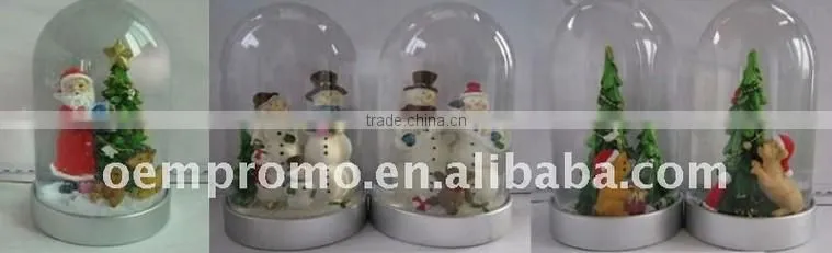 Mini Snow Globe with Resin Snowman for Gifts Children