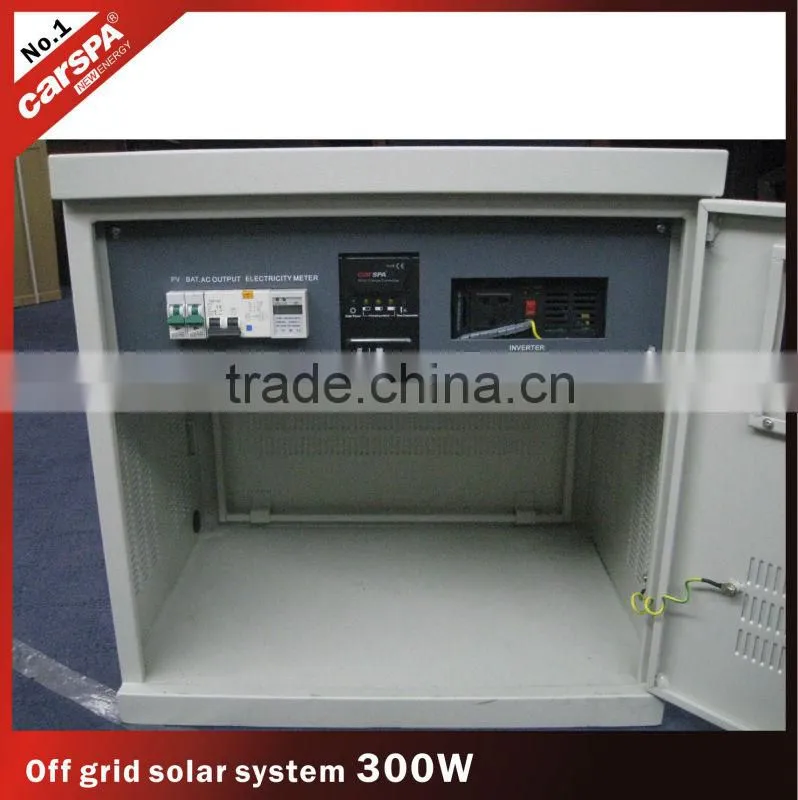 300W DC/AC solar power supply system,off grid solar system for home