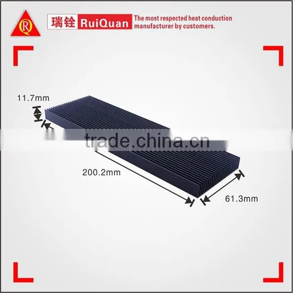 Customized 6063 Material with anodized extruded Heatsink aluminum