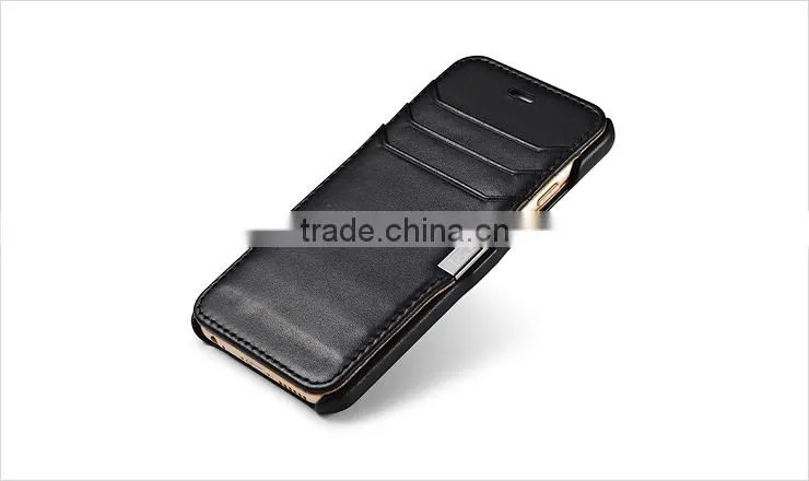 Genuine Leather Wallet Case For Apple iPhone 6 / Plus,Flip Leather Case For iPhone6 With Card Slot