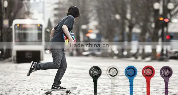 Flat cable in-ear earphone With Volume Remote