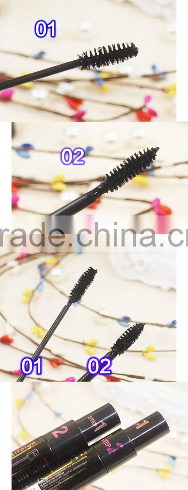 3D makeup kit Two way using brush volume mascara for longer and darker eyelash mascara tube