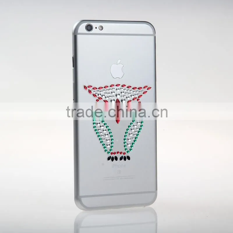 iphone glitter sticker cover full body 3D metallic tattoo hand phone sticker