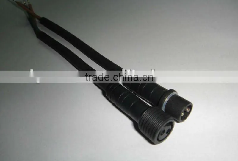 2pin waterproof power cable used in lighting products 2*0.75mmsq