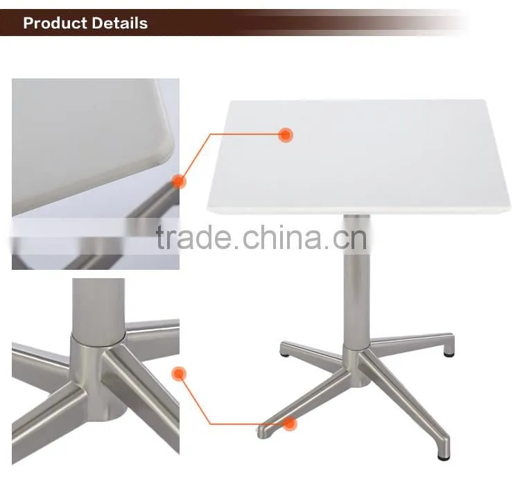 Plastic folding table