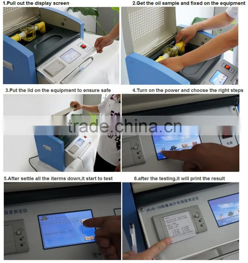 china market of electronic HZJQ-1 portable transformer oil tester/ transformer oil bdv testing kit