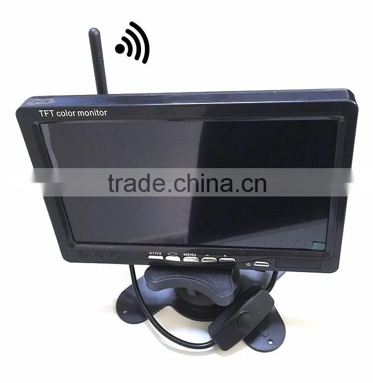 7 inch lcd truck monitor + wireless wifi Waterproof backup Camera for All Kinds of Cars/Buses/Trucks/Taxies