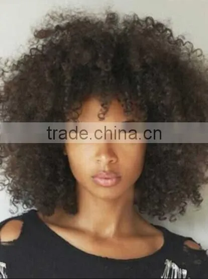 Short Afro-Curly HairStyle, Kinky Curly Hair Weave