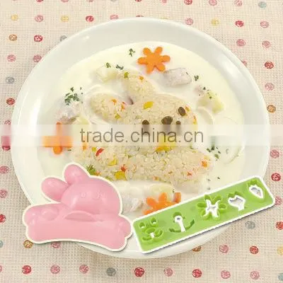 kitchen hand tool children gift curry powder curry and rice bowl rice mold japanese kitchenware rice island mold