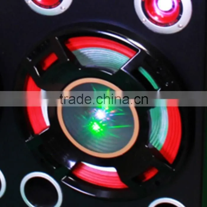 2016 willico Pro audio active big power party speaker with led light wws-46