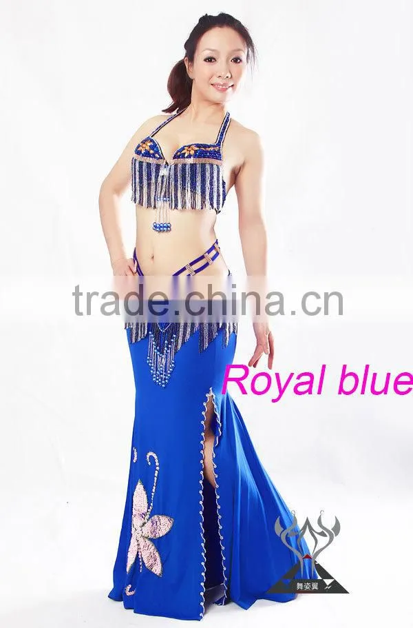 Sexy Long Belly Dance Skirt for Performance