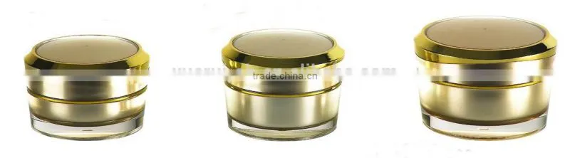 Round acrylic cosmetic jar, round jars for cosmetic