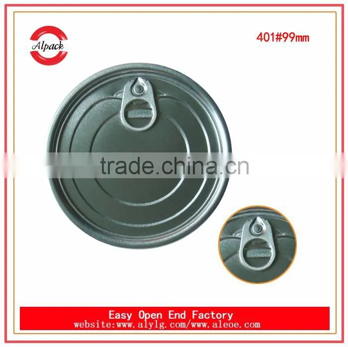 401#99mm aluminum easy open end for dry cargo food packaging