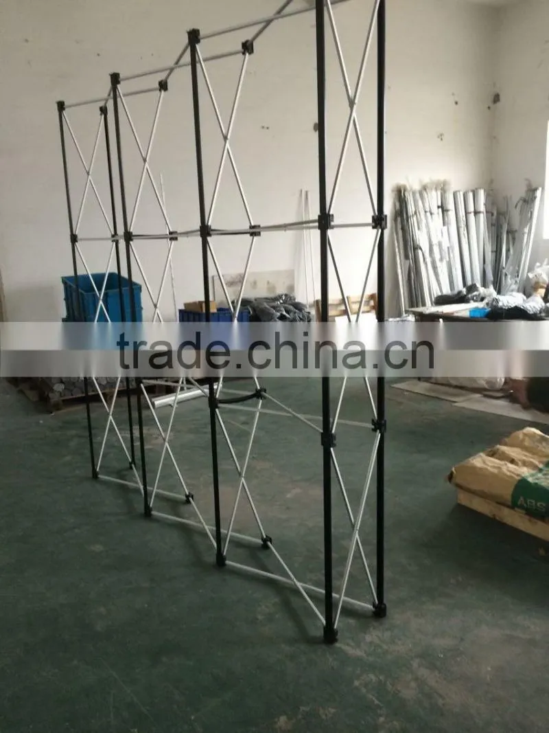 Spring pop up aluminum frame display