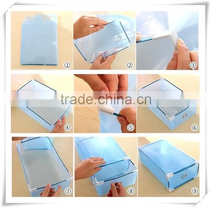 new products factory custom made plastic storage boxes shoes with drawer top selling products 2015