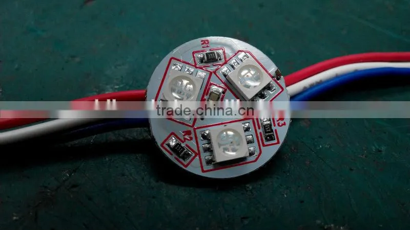DC12v Program 26mm 3pcs 5050 Led Chip Carnival Cabochon Light