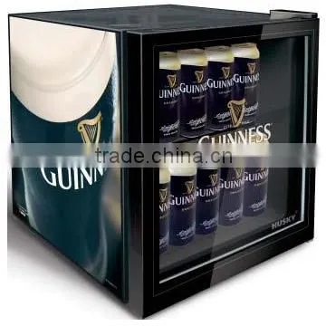 46litre compressor glass door commercial beer fridge