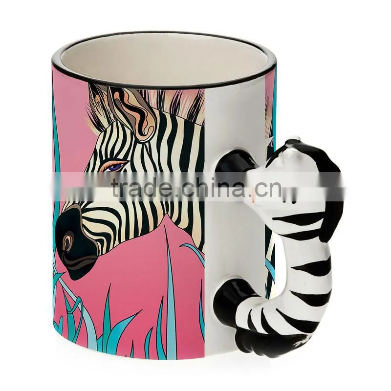 Sublimation mugs with 3d animal