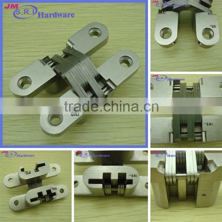 Hot sale zinc alloy concealed hinge for wooden door , recessed door hinges