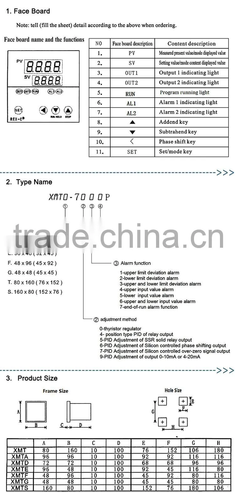 XMT Digital 1 relay alarm temperature controller for Incubator