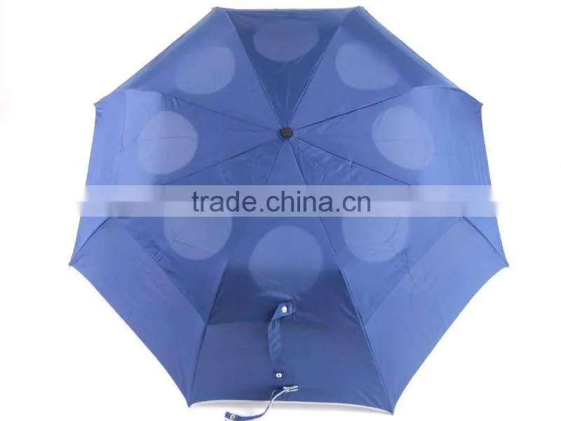 air vent golf umbrella 2-fold oversize windproof golf umbrella