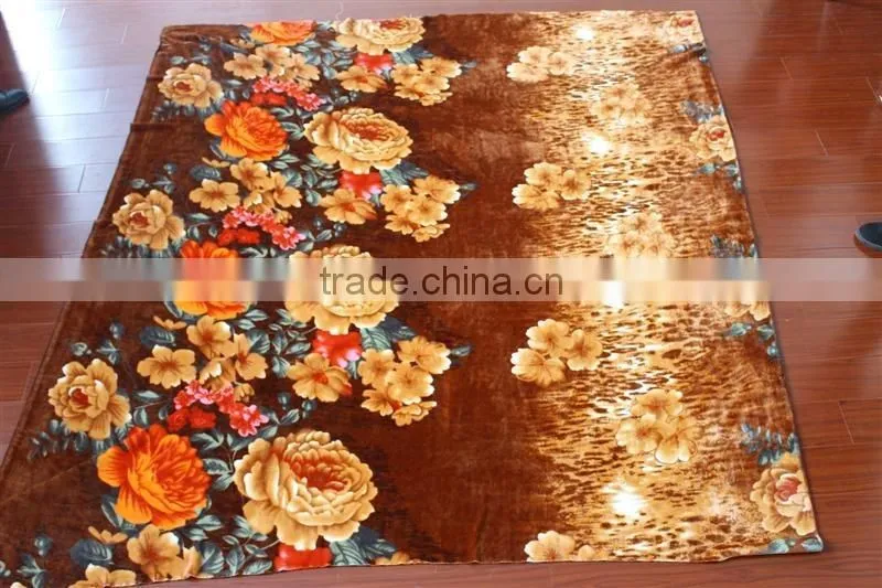 Soft warm polyester polar fleece blanket