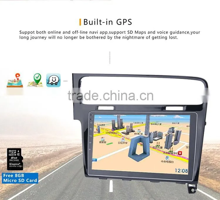 Android 5.1.1 car dvd player GPS 1080p video decoding