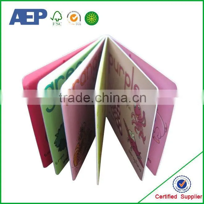 cmyk printing high quality new design children's card book printing factory price