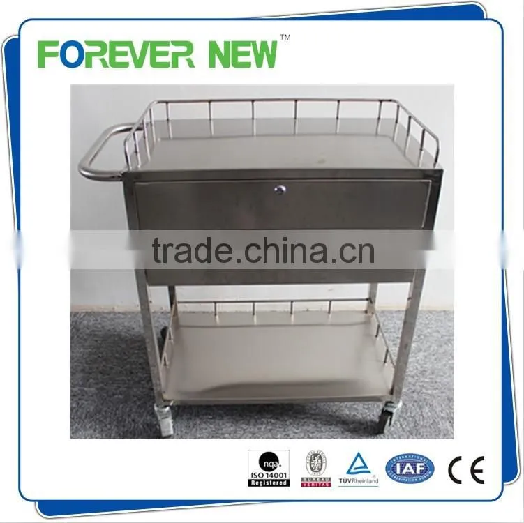 YXZ-A025 Wholesale Stainless Steel medical dressing trolley Cart