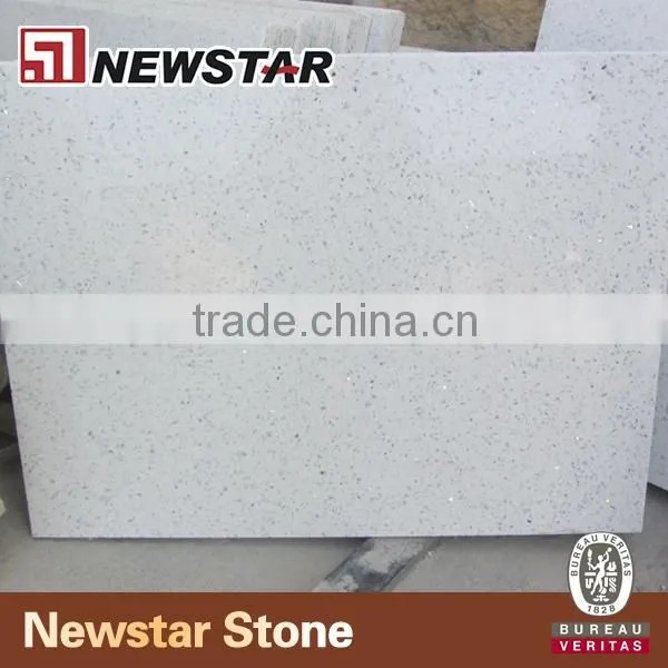 Newstar prefabricated quartz stone quartz crystal countertops