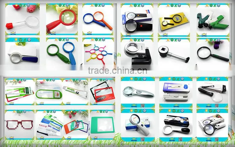 Hot Sale 3X Foldable Desktop Handheld Reading Magnifier With 2 LED Magnifying Glass
