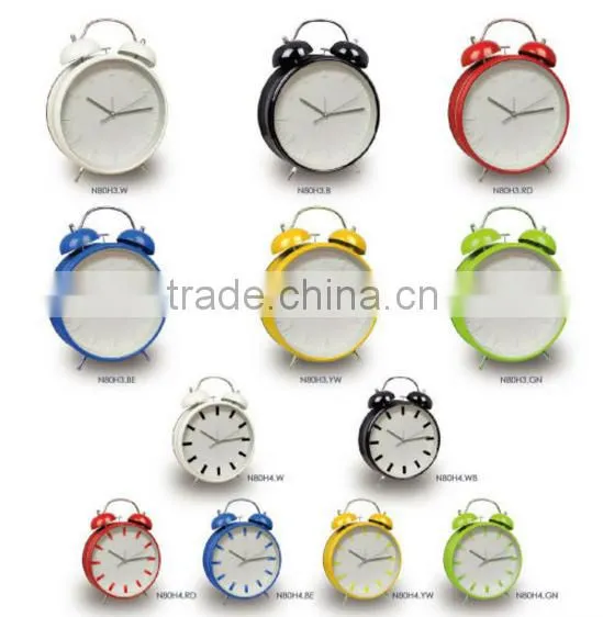 Customize Size Two Bell Ring Metal Alarm Clock