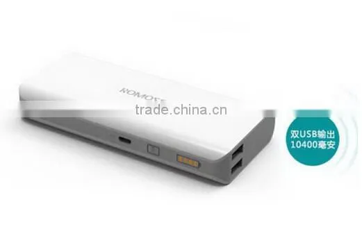 Top level top sell portable power bank 10400mah