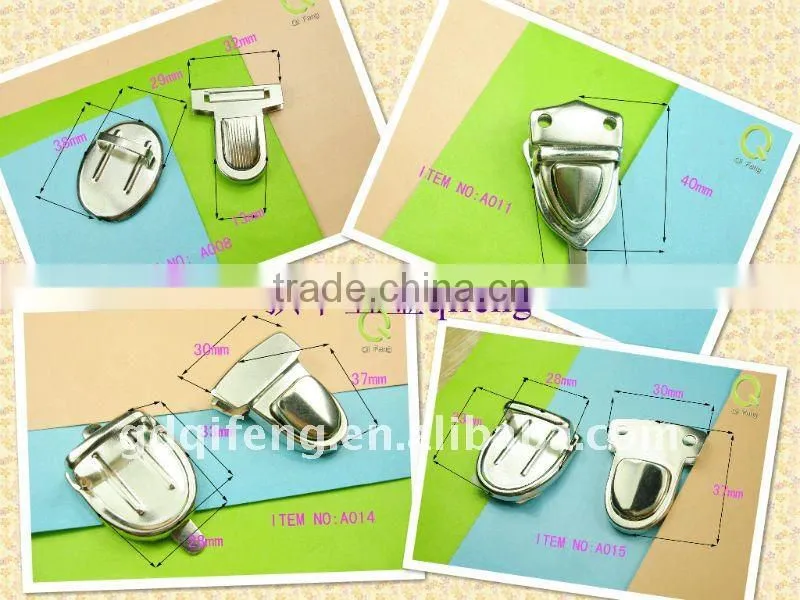 qifeng decoration metal logo f-1034 luggage set