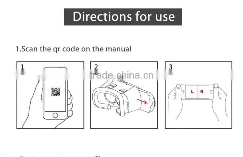 Fashion portable video glasses type vr case of realidad virtual gafas