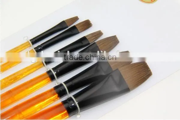 Best seller! 6pcs Artist brush,Paint brush,Artist painting brush,Wooden brush for painting