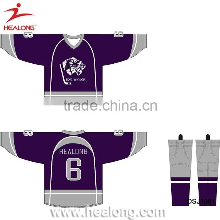 Hight Qulity Cheap Hot Sale Reversible Sublimation Ice Hockey Wear Shirts Jerseys China