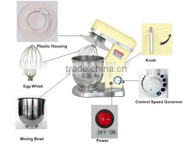 CE,LVD,LOHS approved stand dough mixer machine manufacturers