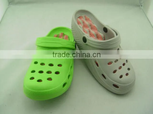 china new eva man sheepskin grey ,green clog